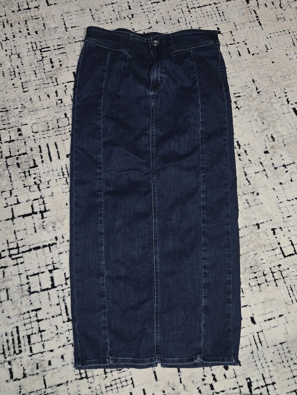 American eagle Highest Rise Maxi Denim skirt Dark wash size 12 New